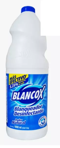 Blanqueador Desinfectante Blancox X 1000 Ml